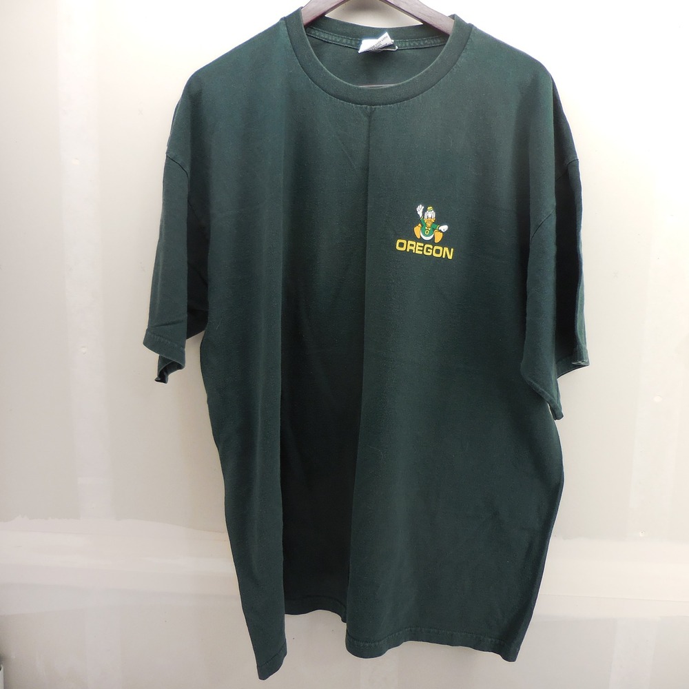 TLC Sportswear Oregon Ducks Puddles Mascot Vintage T-Shirt Green XXL 90s USA